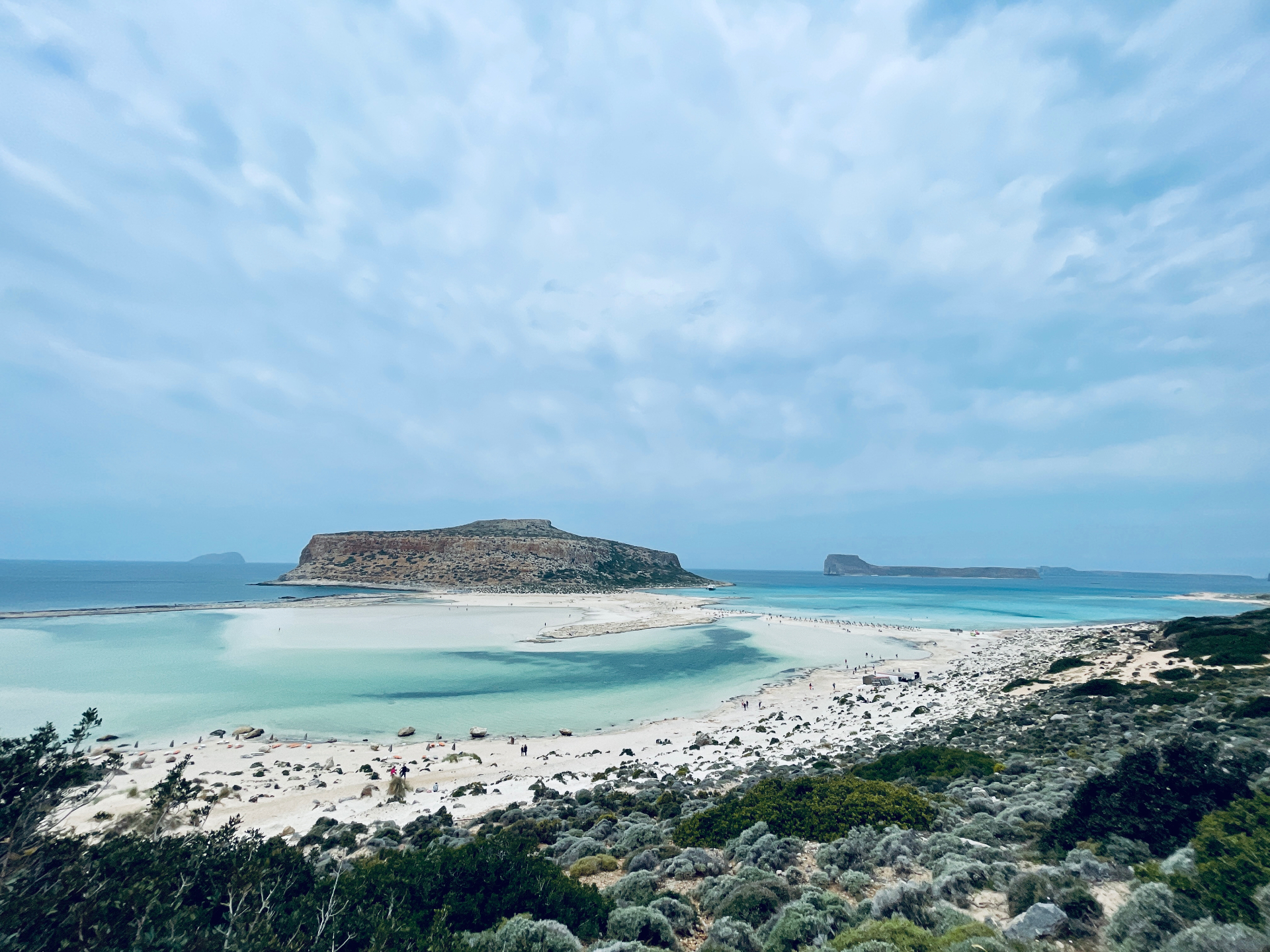 Crete coastline at golden hour